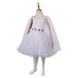 Princess Leia Kids Children White Dress Cosplay Costume Outfits Halloween Carnival Suit