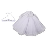 Princess Leia Kids Children White Dress Cosplay Costume Outfits Halloween Carnival Suit