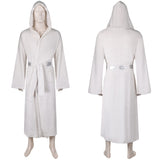 Princess Leia Unisex White Bathrobe Cosplay Costume Outfits Halloween Carnival Suit