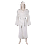 Princess Leia Unisex White Bathrobe Cosplay Costume Outfits Halloween Carnival Suit