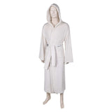 Princess Leia Unisex White Bathrobe Cosplay Costume Outfits Halloween Carnival Suit