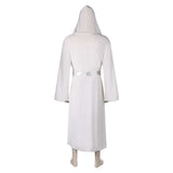 Princess Leia Unisex White Bathrobe Cosplay Costume Outfits Halloween Carnival Suit