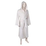 Princess Leia Unisex White Bathrobe Cosplay Costume Outfits Halloween Carnival Suit