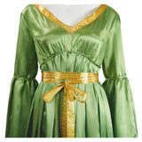 Princess Leia Women Green Wedding Dress Cosplay Costume Outfits Halloween Carnival Suit