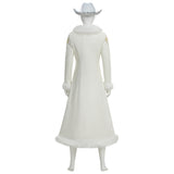 One Piece Live-Action Niko Robin  Women White Outfit Cosplay Costume Outfit Halloween Carnival Suit
