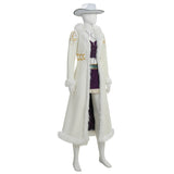One Piece Live-Action Niko Robin  Women White Outfit Cosplay Costume Outfit Halloween Carnival Suit
