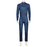 Cyberpunk D Blue Coat with Jumpsuit Cosplay Costume Outfit Halloween Carnival Suit