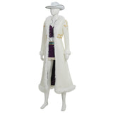 One Piece Live-Action Niko Robin  Women White Outfit Cosplay Costume Outfit Halloween Carnival Suit