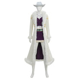 One Piece Live-Action Niko Robin  Women White Outfit Cosplay Costume Outfit Halloween Carnival Suit