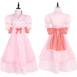 Pudding Women Pink Dress Cosplay Costume Outfit Halloween Carnival Suit