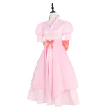 Pudding Women Pink Dress Cosplay Costume Outfit Halloween Carnival Suit