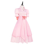 Pudding Women Pink Dress Cosplay Costume Outfit Halloween Carnival Suit