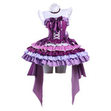 Puella Magi Madoka Magica Akemi Homura Purple Stage Dress Outfit Cosplay Costume Outfits Halloween Carnival Suit