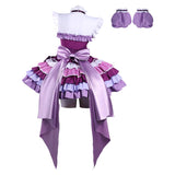 Puella Magi Madoka Magica Akemi Homura Purple Stage Dress Outfit Cosplay Costume Outfits Halloween Carnival Suit