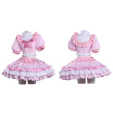 Puella Magi Madoka Magica Madoka Kaname Women Pink Dress Cosplay Costume Outfits Halloween Carnival Suit