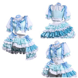 Puella Magi Madoka Magica Sayaka Miki Blue Outfit Cosplay Costume Outfit Halloween Carnival Suit