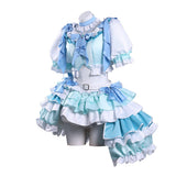 Puella Magi Madoka Magica Sayaka Miki Blue Outfit Cosplay Costume Outfit Halloween Carnival Suit