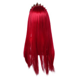 Queen Of Hearts Cosplay Wig With Headband Halloween Carnival Costume Accessories