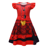 Red Uma Kids Children Dress Outfit Cosplay Costume Outfits Halloween Carnival Suit