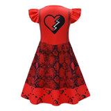 Red Kids Children Red Dress Outfit Cosplay Costume Outfits Halloween Carnival Suit