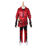 Red Kids Children Red Full Set Outfit Cosplay Costume Outfits Halloween Carnival Suit