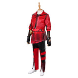 Red Kids Children Red Full Set Outfit Cosplay Costume Outfits Halloween Carnival Suit