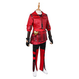 Red Kids Children Red Full Set Outfit Cosplay Costume Outfits Halloween Carnival Suit