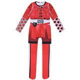 Red Kids Children Red Jumpsuit Outfit Cosplay Costume Outfits Halloween Carnival Suit