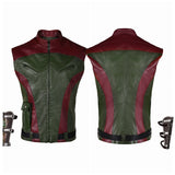 Red One (2024) Callum Drift Red Green Vest Cosplay Costume Outfits Halloween Carnival Suit