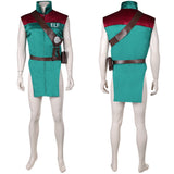 Red One (2024) Garcia Green Red Vest Set Cosplay Costume Outfits Halloween Carnival Suit