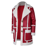 Red One (2024) Nick Santa Claus Red Coat Cosplay Costume Outfits Halloween Carnival Suit