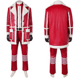 Red One (2024) Nick Santa Claus Red Outfit Cosplay Costume Outfits Halloween Carnival Suit