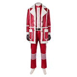 Red One (2024) Nick Santa Claus Red Outfit Cosplay Costume Outfits Halloween Carnival Suit