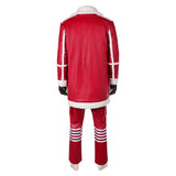 Red One (2024) Nick Santa Claus Red Outfit Cosplay Costume Outfits Halloween Carnival Suit