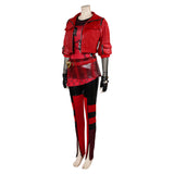 Red Women Black Red Outfit Cosplay Costume Outfits Halloween Carnival Suit