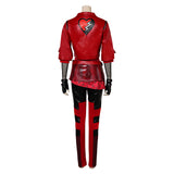 Red Women Black Red Outfit Cosplay Costume Outfits Halloween Carnival Suit