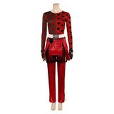 Red Women Red Top Pants Full Set Outfit Cosplay Costume Outfits Halloween Carnival Suit