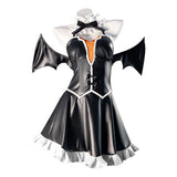 Rem Women Black Little Devil Dress Cosplay Costume Outfit Halloween Carnival Suit