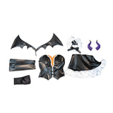 Rem Women Black Little Devil Dress Cosplay Costume Outfit Halloween Carnival Suit