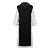 Renaissance Priest Black Robe Outfit Cosplay Costume Outfit Halloween Carnival Suit