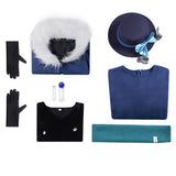 Reverse1999 Vertin Women Blue Outfit Cosplay Costume Outfit Halloween Carnival Suit