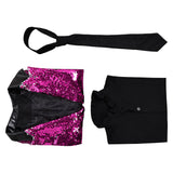 Rite Here Rite Now Ghost Purple Suit Cosplay Costume Outfits Halloween Carnival Suit