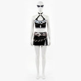 Rivals Urban Predator Women Black Outfit Cosplay Costume Outfit Halloween Carnival Suit