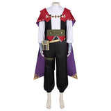 Roco Kingdom Enzo Black Outfit with Cape Cosplay Costume Outfit Halloween Carnival Suit