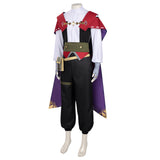 Roco Kingdom Enzo Black Outfit with Cape Cosplay Costume Outfit Halloween Carnival Suit