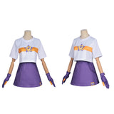 Roco Kingdom Roco Women White and Purple Outfit Cosplay Costume Outfit Halloween Carnival Suit
