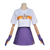 Roco Kingdom Roco Women White and Purple Outfit Cosplay Costume Outfit Halloween Carnival Suit