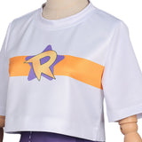 Roco Kingdom Roco Women White and Purple Outfit Cosplay Costume Outfit Halloween Carnival Suit