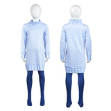 Sadness Kids Children Blue Outfit Cosplay Costume Outfits Halloween Carnival Suit