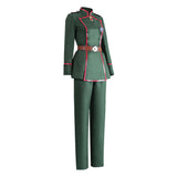Saga of Tanya the Evil Tanya von Degurechaff Women Army Green Suit Cosplay Costume Outfit Halloween Carnival Suit
